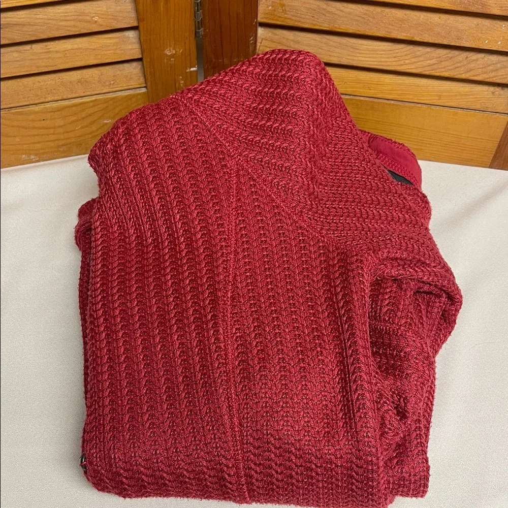 Bench Red Textured Knit Hoodie - Picture 16 of 16